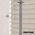 EdBevans - Spectrum Solid Wood Venetian Blind - Mono Beige 50mm Slat with Chevron Palladium 25mm Tape - Prettoni