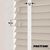 EdBevans - Spectrum Solid Wood Venetian Blind - Mono Beige 50mm Slat with Chevron Snowy 25mm Tape - Prettoni