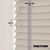EdBevans - Spectrum Solid Wood Venetian Blind - Mono Beige 50mm Slat with Chevron Nimbus 25mm Tape - Prettoni