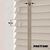 EdBevans - Spectrum Solid Wood Venetian Blind - Mono Beige 50mm Slat with Chevron Stonewall 25mm Tape - Prettoni