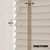 EdBevans - Spectrum Solid Wood Venetian Blind - Mono Beige 50mm Slat with Chevron Sandrift 25mm Tape - Prettoni