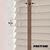 EdBevans - Spectrum Solid Wood Venetian Blind - Mono Beige 50mm Slat with Chevron Cinnamon 25mm Tape - Prettoni