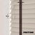 EdBevans - Spectrum Solid Wood Venetian Blind - Mono Beige 50mm Slat with Chevron Umber 25mm Tape - Prettoni