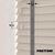 EdBevans - Spectrum Solid Wood Venetian Blind - Mono Beige 50mm Slat with Chevron Monsoon 25mm Tape - Prettoni
