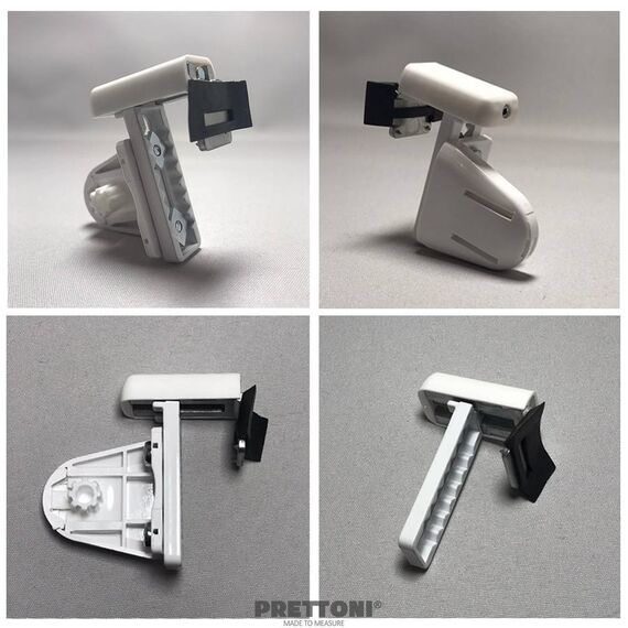 Set of Universal Brackets for Roller Blinds, metal, white, 2 pcs