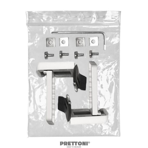Set of Universal Brackets for Roller Blinds, metal, white, 2 pcs