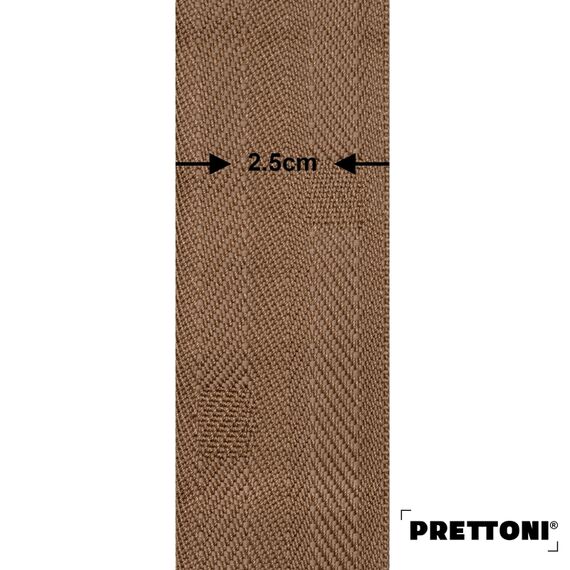 EdBevans - Spectrum Solid Wood Venetian Blind - Mono Onyx 50mm Slat with Chevron Cinnamon 25mm Tape - Prettoni
