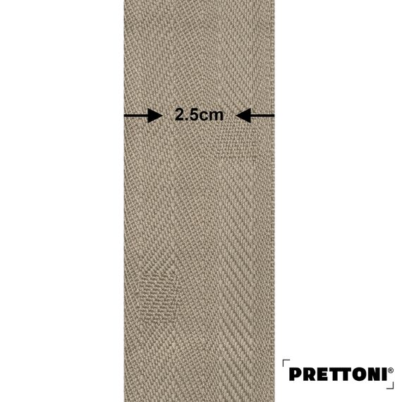 EdBevans - Spectrum Solid Wood Venetian Blind - Mono Pale 50mm Slat with Chevron Stonewall 25mm Tape - Prettoni
