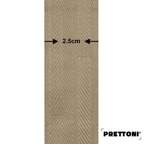 EdBevans - Spectrum Solid Wood Venetian Blind - Mono Pale 50mm Slat with Chevron Sandrift 25mm Tape - Prettoni