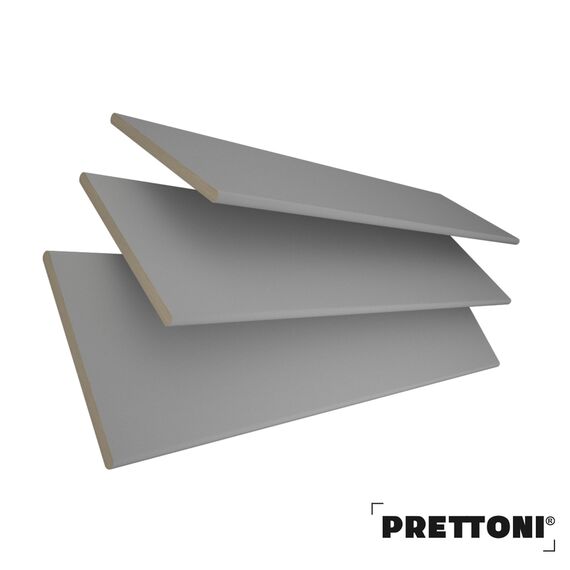EdBevans - Spectrum Solid Wood Venetian Blind - Mono Pale 50mm Slat with Chevron Porcelain 25mm Tape - Prettoni