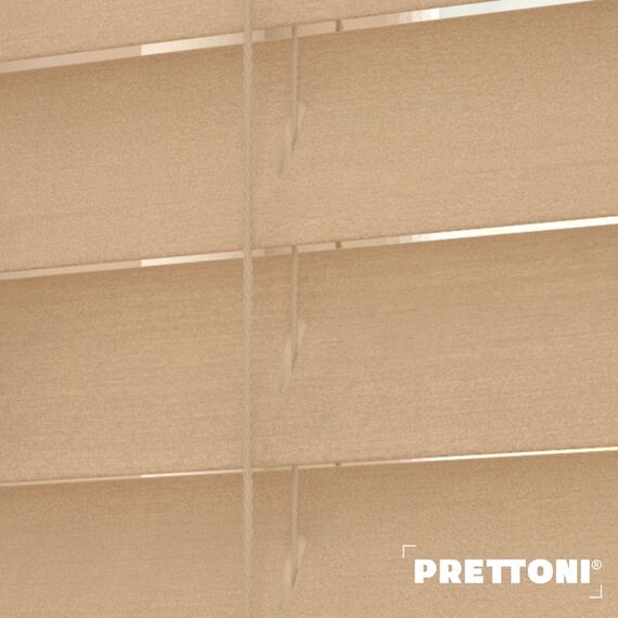 EdBevans - Spectrum Solid Wood Venetian Blind - Mono Maple 35mm Slat with - Ladder String - Prettoni